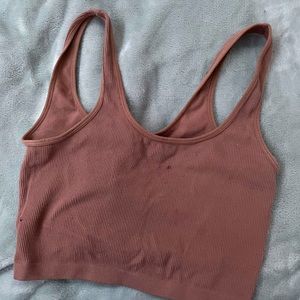 warm brown tank top